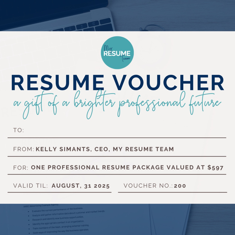 Resume Voucher from My Resume Team